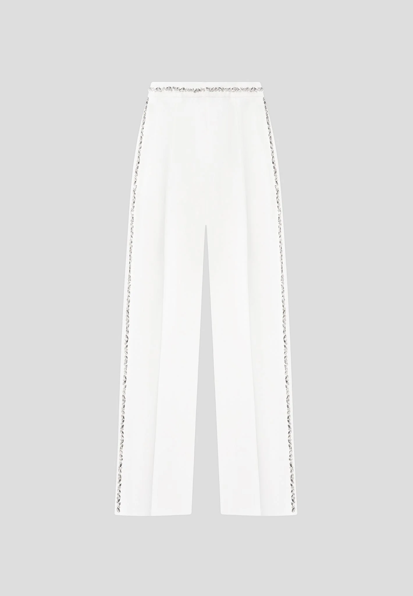 Patricia - Embellished Tailored Trousers - White - Image 5