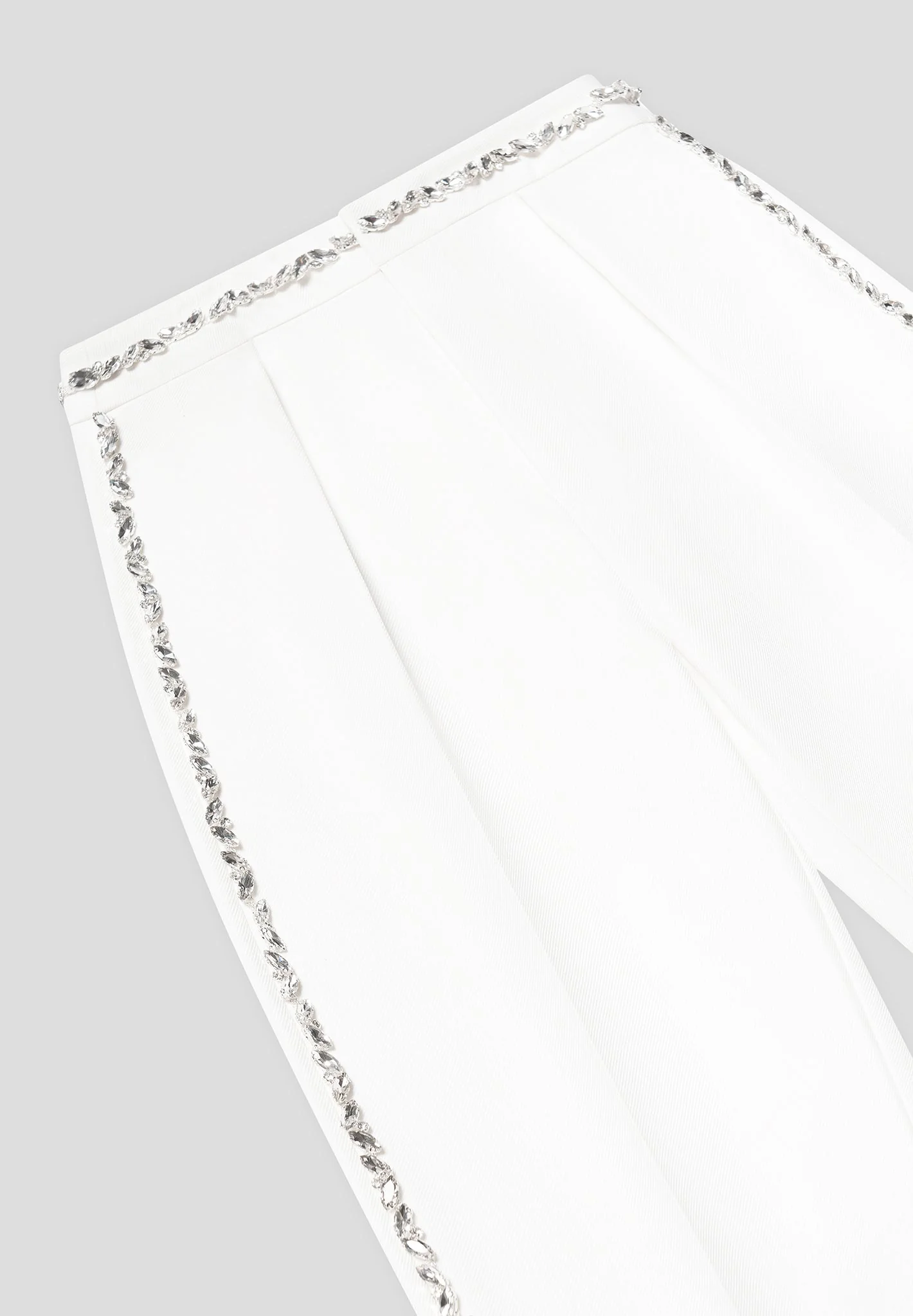 Patricia - Embellished Tailored Trousers - White - Image 6