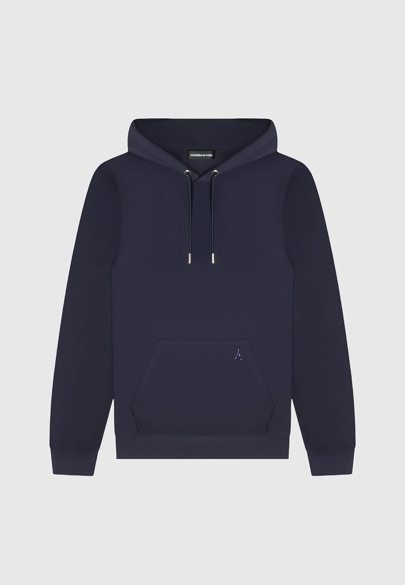 Neoprene Regular Fit Hoodie - Navy - Image 3