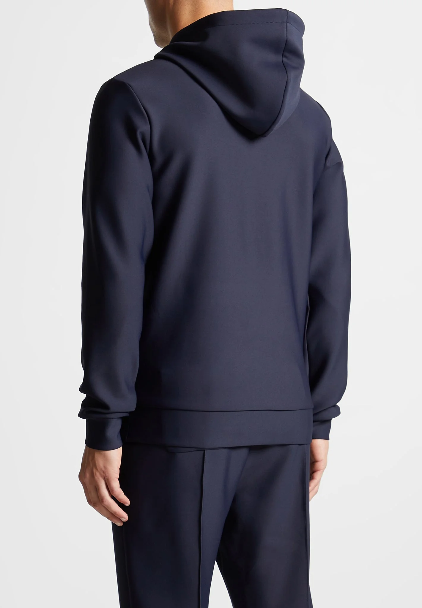 Neoprene Regular Fit Hoodie - Navy - Image 4