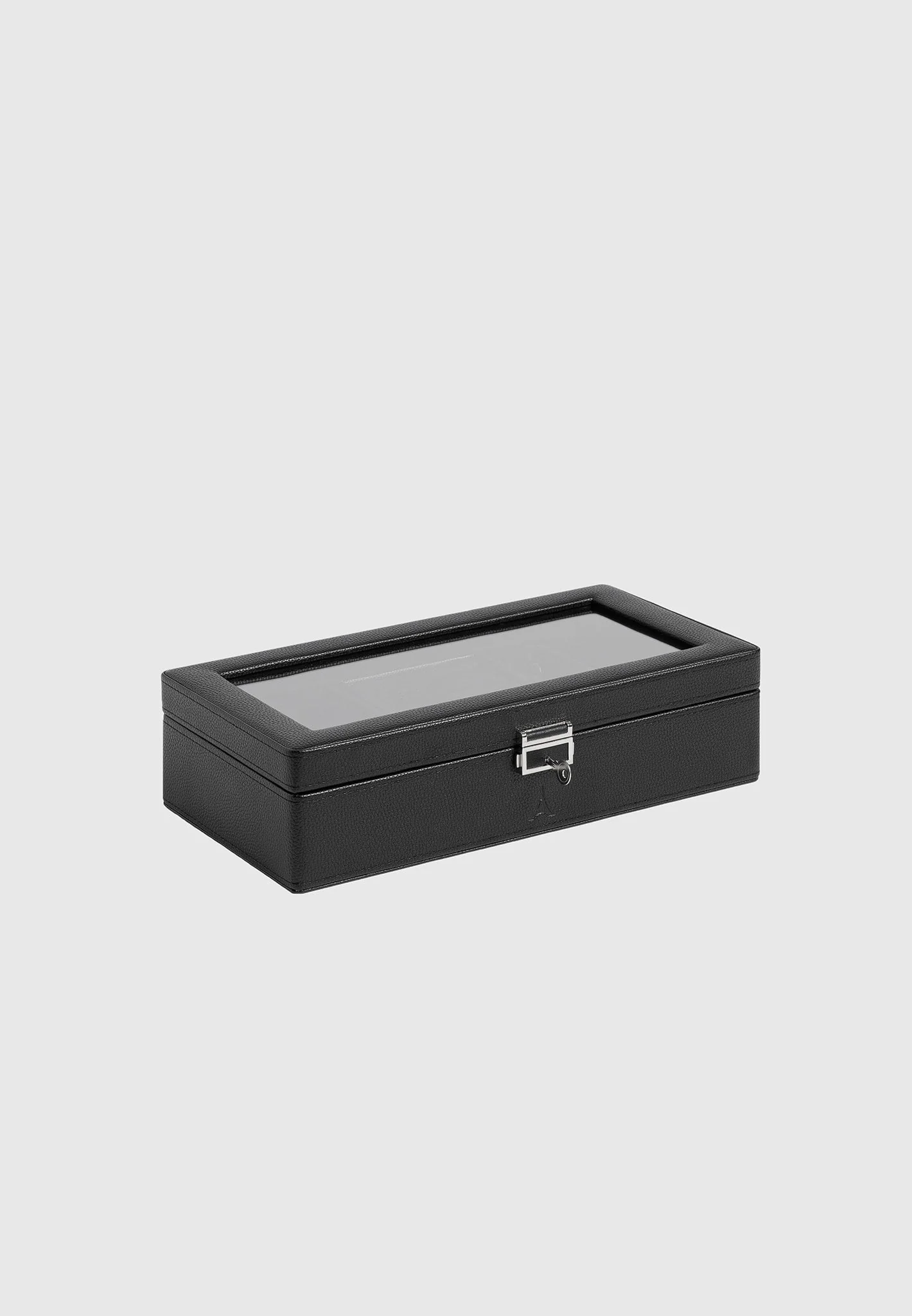 Leather Watch and Jewellery Box - Black - Image 7