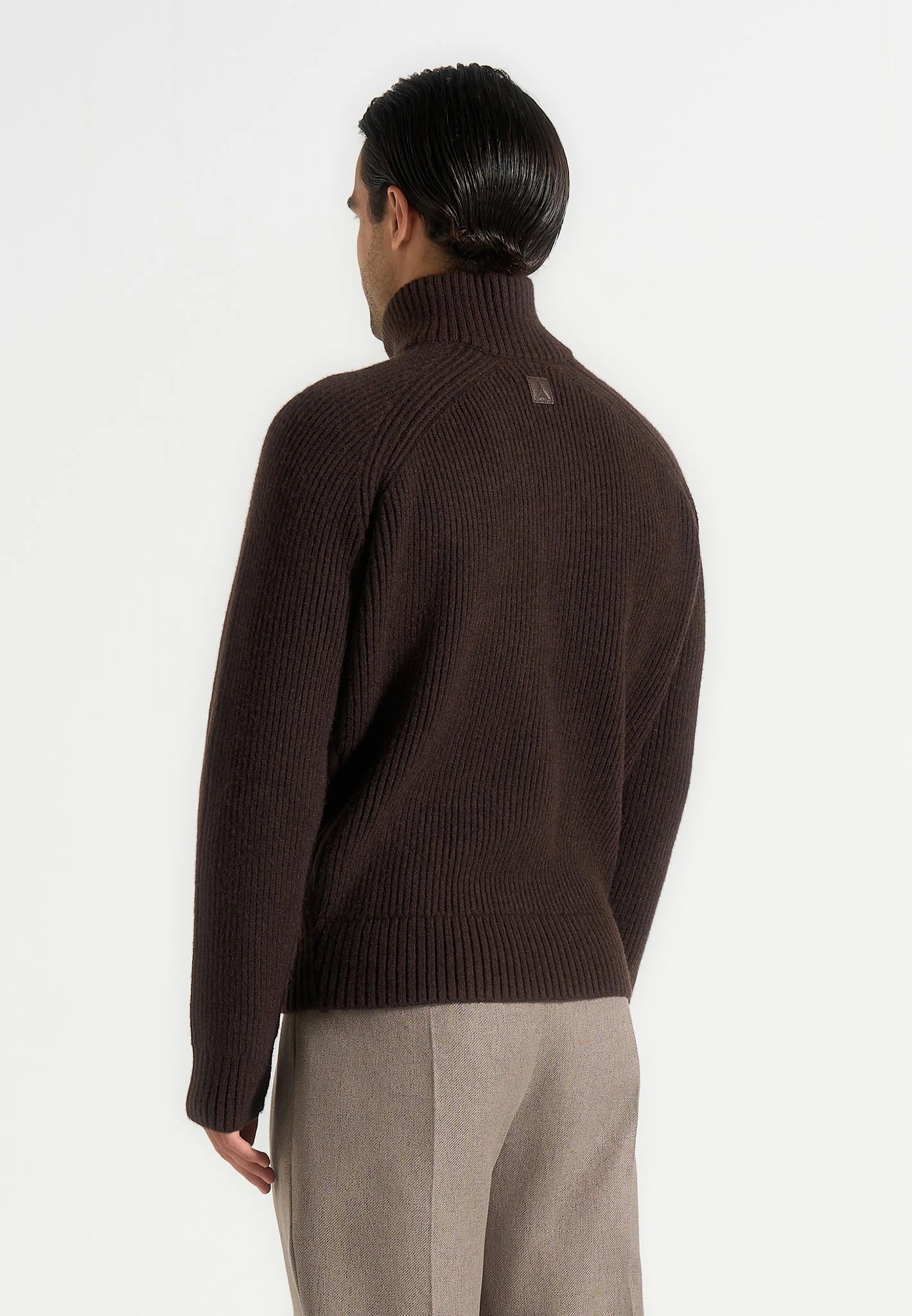 Rami - Suede & Knit Jacket - Brown - Image 5