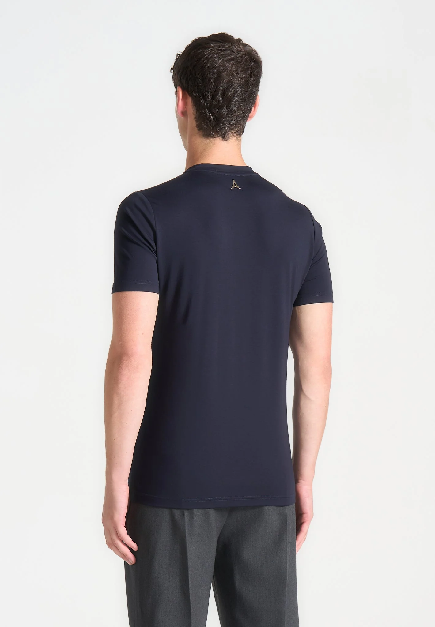 TS003 - Fitted Luxe T-Shirt - Navy - Image 4